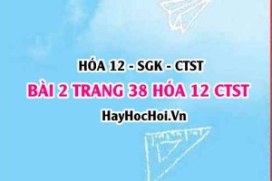 Giải bài 2 trang 38 Hóa 12 Chân trời sáng tạo SGK